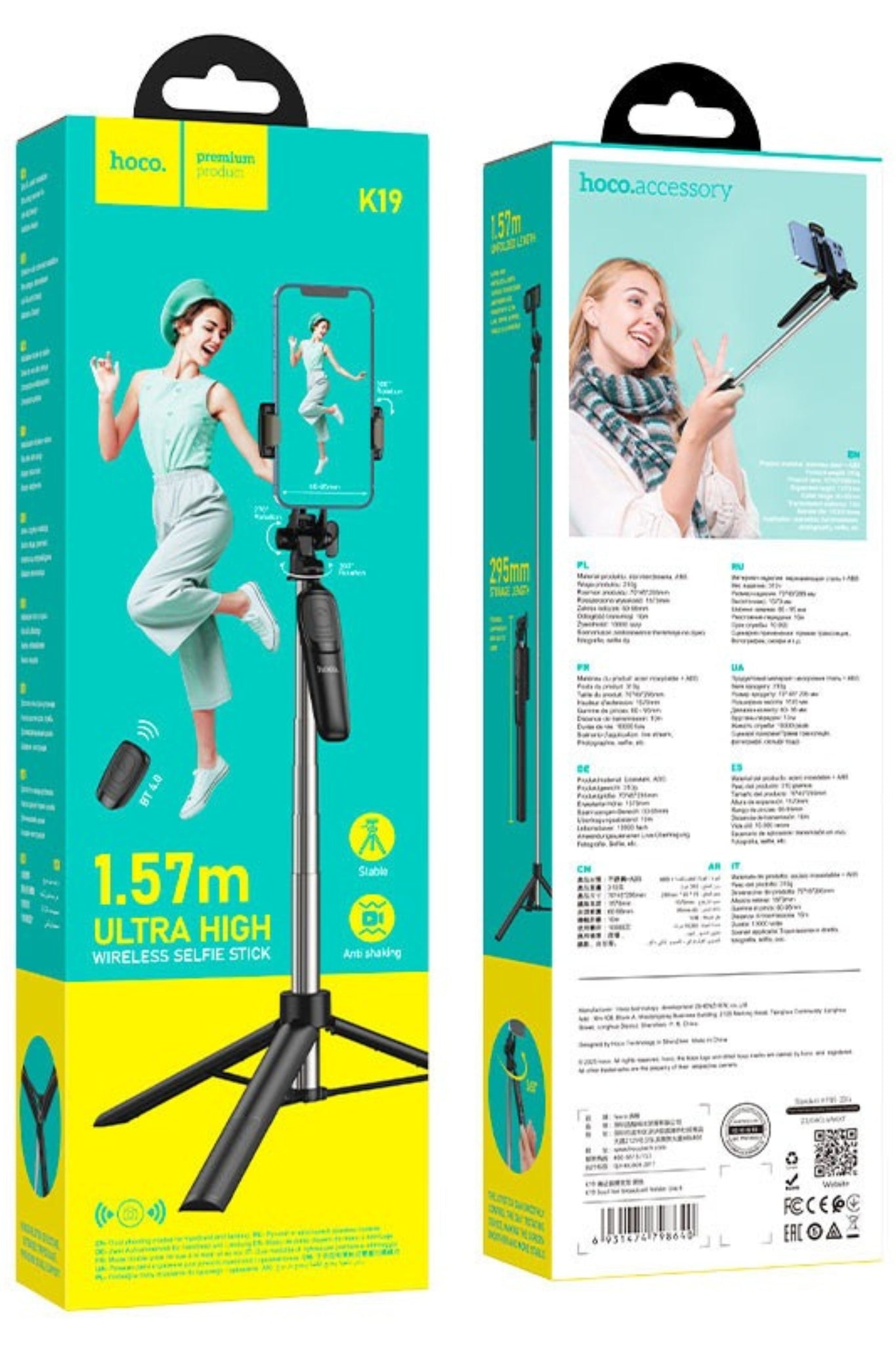 Hoco K19 Soul live broadcast holder up to 1.57m height Hoco K19 Soul live broadcast holder up to 1.57m height